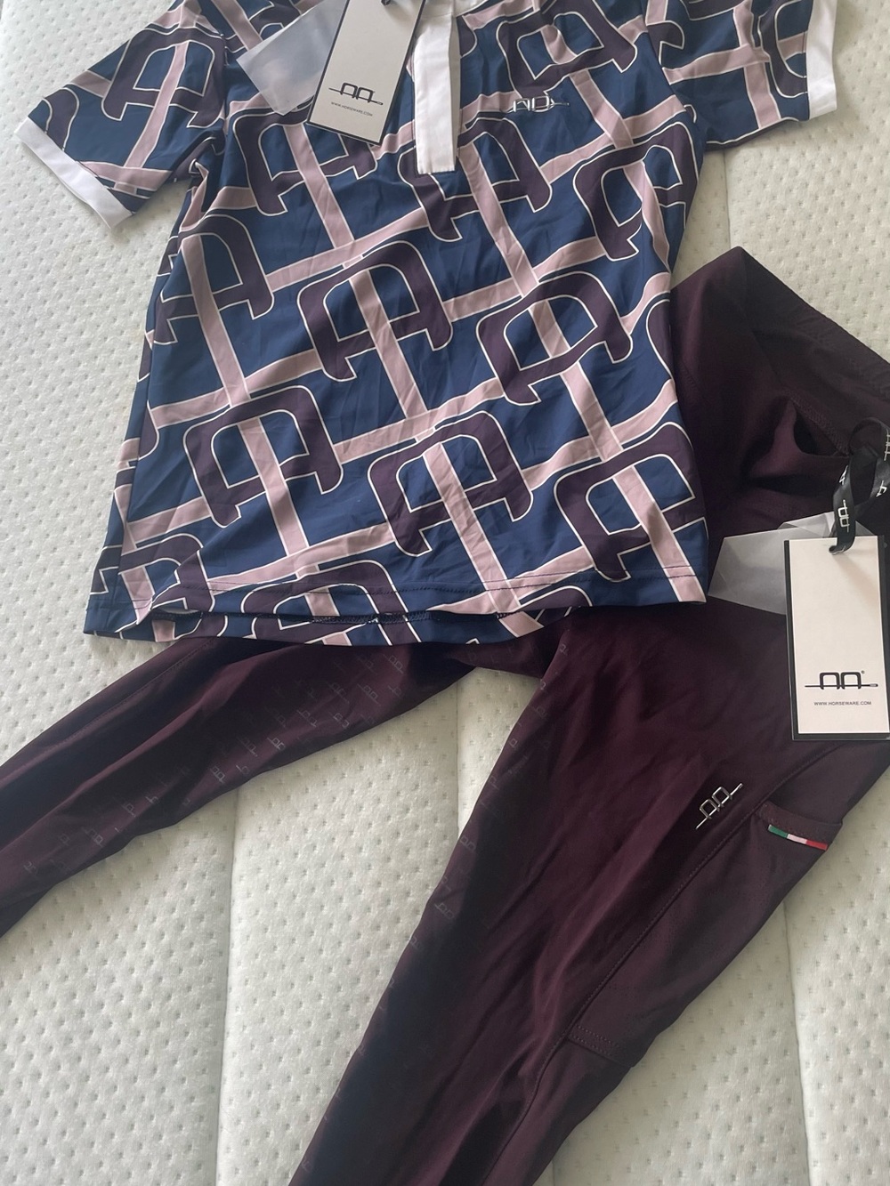 Alessandro Albanese riding shirt and full seat tights